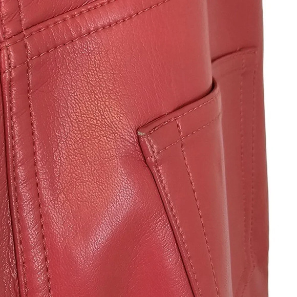 Aritzia Wilfred The Melina  Pant Size 4 Vegan Leather Straight Leg High Waisted - Picture 3 of 10